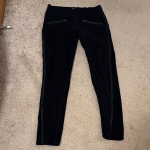 Spanx tech pant black Leggings with Zipper Pockets